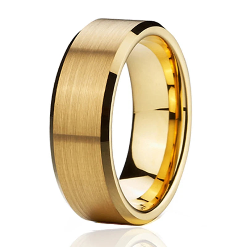 Men's Metal  Stainless Steel Round Shaped Wedding Anniversary Ring