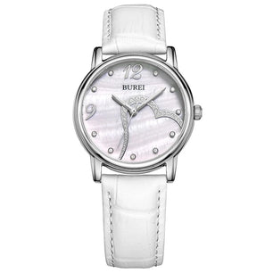 Women's Stainless Steel Round Shaped Waterproof Luxury Watch