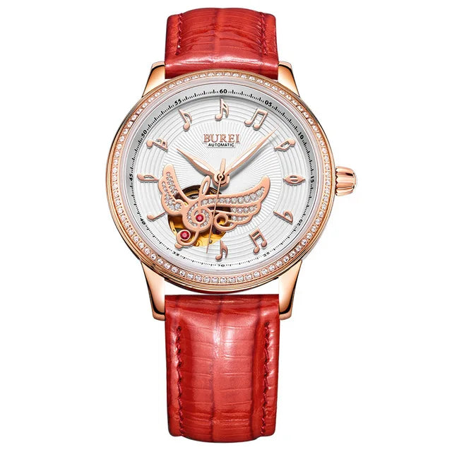 Women's Automatic Stainless Steel Round Shaped Luxury Watch