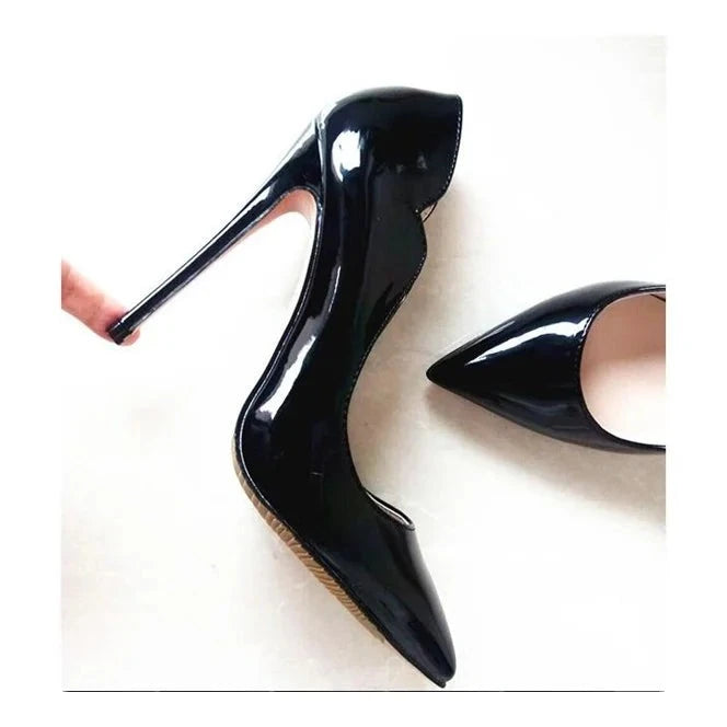 Women's PU Pointed Toe Slip-On Closure High Heels Formal Shoes