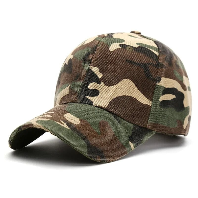 Men's Acrylic Adjustable Strap Camouflage Snapback Baseball Cap