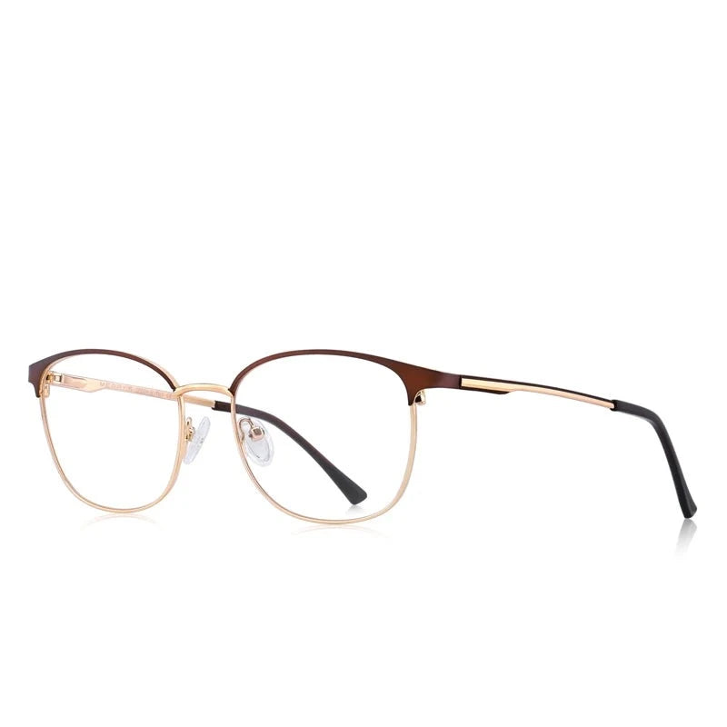 Men's Alloy Frame Full-Rim Square Shaped Optical Prescription Glasses