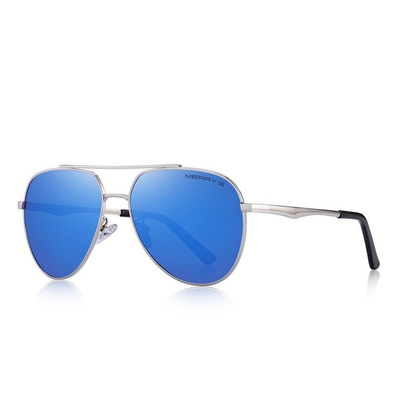 Men's Alloy Frame Oval Shaped Polarized UV400 Classic Sunglasses