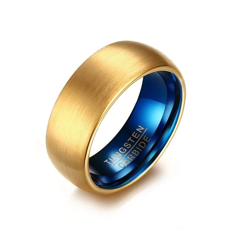 Men's Metal Tungsten Geometric Pattern Trendy Wedding Ring