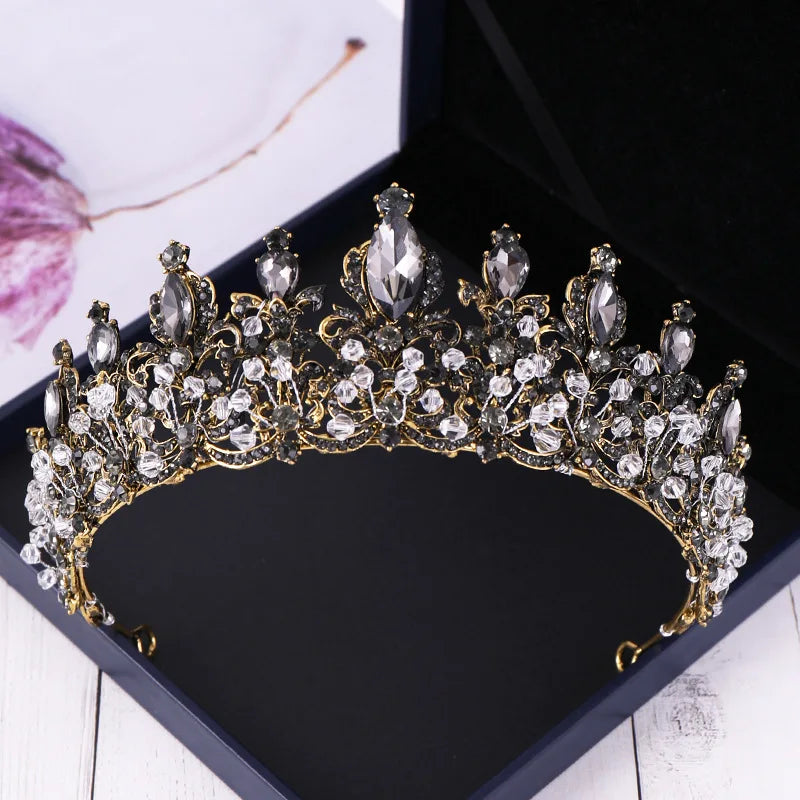 Women's Zinc Alloy Plant Pattern Tiaras Bridal Classic Crown