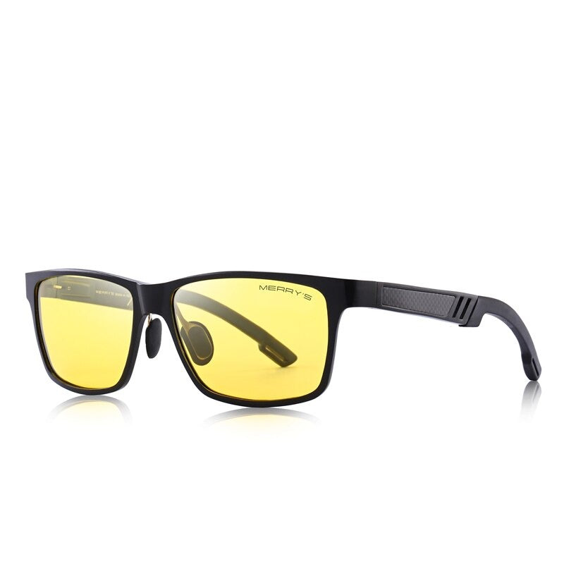 Men's Aluminum Magnesium Square Shaped UV400 Trendy Sunglasses