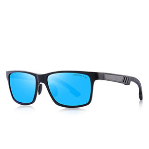 Men's Aluminum Magnesium Square Shaped UV400 Trendy Sunglasses