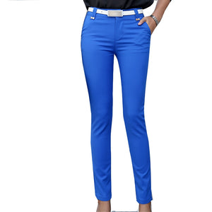 Women's Cotton High High Waist Formal Wear Plain Denim Pants