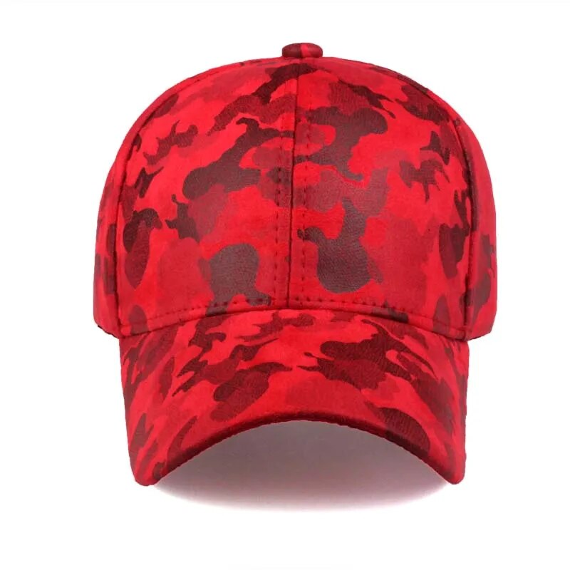 Women's Cotton Adjustable Strap Sun Protection Camouflage Cap