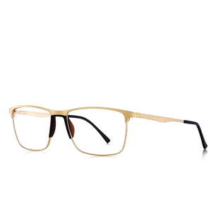 Men's Alloy Frame Full-Rim Square Shaped Ultra-Light Glasses