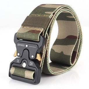 Men's Canvas Multifunctional Buckle Closure Camouflage Belts