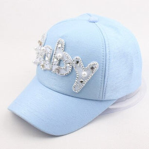 Women's Cotton Pearl Pattern Casual Wear Hip-Hop Snapback Caps