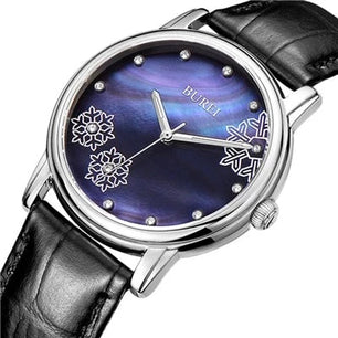 Women's Stainless Steel Round Shaped Waterproof Luxury Watch