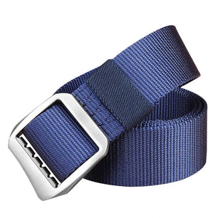 Men's Metal Buckle Closure Printed Pattern Trendy Military Belts