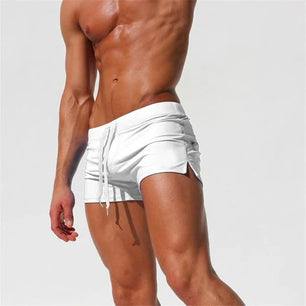 Men's Polyester Drawstring Closure Quick-Dry Swimwear Shorts