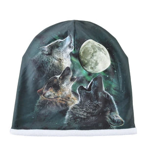 Women's Acrylic Animal Pattern Casual Wear Hip Hop Winter Cap