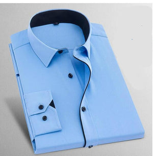 Men's Cotton Turndown Collar Full Sleeves Formal Wear Shirts