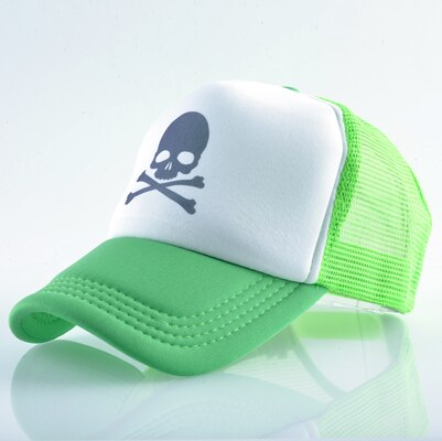 Men's Polyester Adjustable Strap Casual Skeleton Baseball Cap