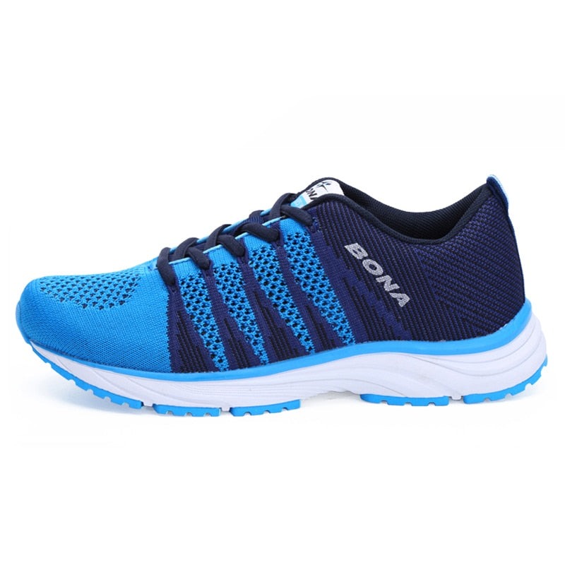 Women's Mesh Breathable Lace-up Closure Sport Running Sneakers