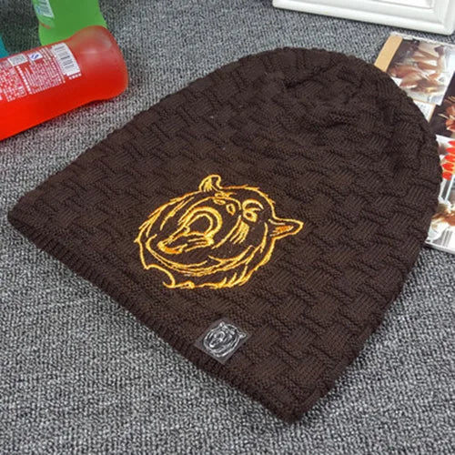 Men's Cotton Plaid Pattern Casual Wear Winter Bonnet Cap