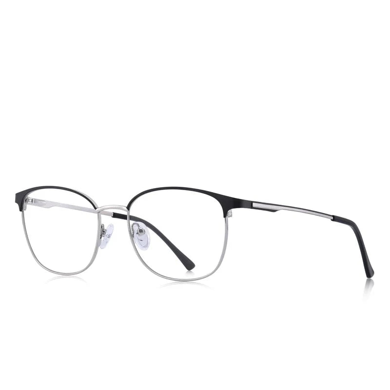 Men's Alloy Frame Full-Rim Square Shaped Optical Prescription Glasses