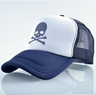 Men's Polyester Adjustable Strap Casual Skeleton Baseball Cap