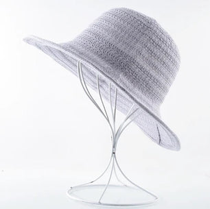 Women's Polyester Solid Pattern Sun Protection Glamorous Hat