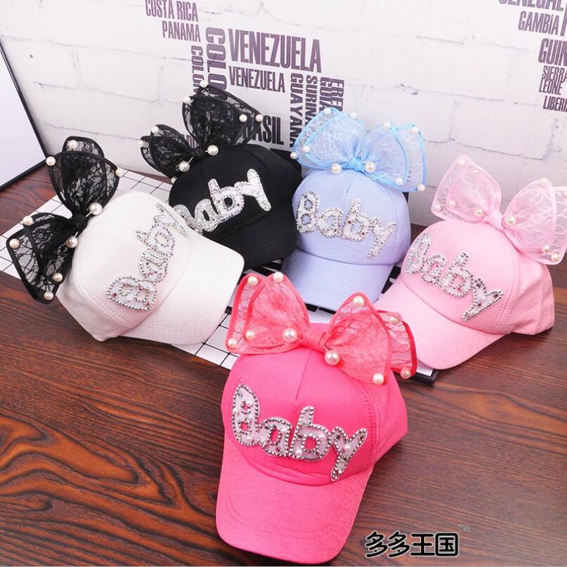 Women's Cotton Pearl Pattern Casual Wear Hip-Hop Snapback Caps