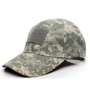 Men's Cotton Adjustable Strap Camouflage Pattern Military Caps