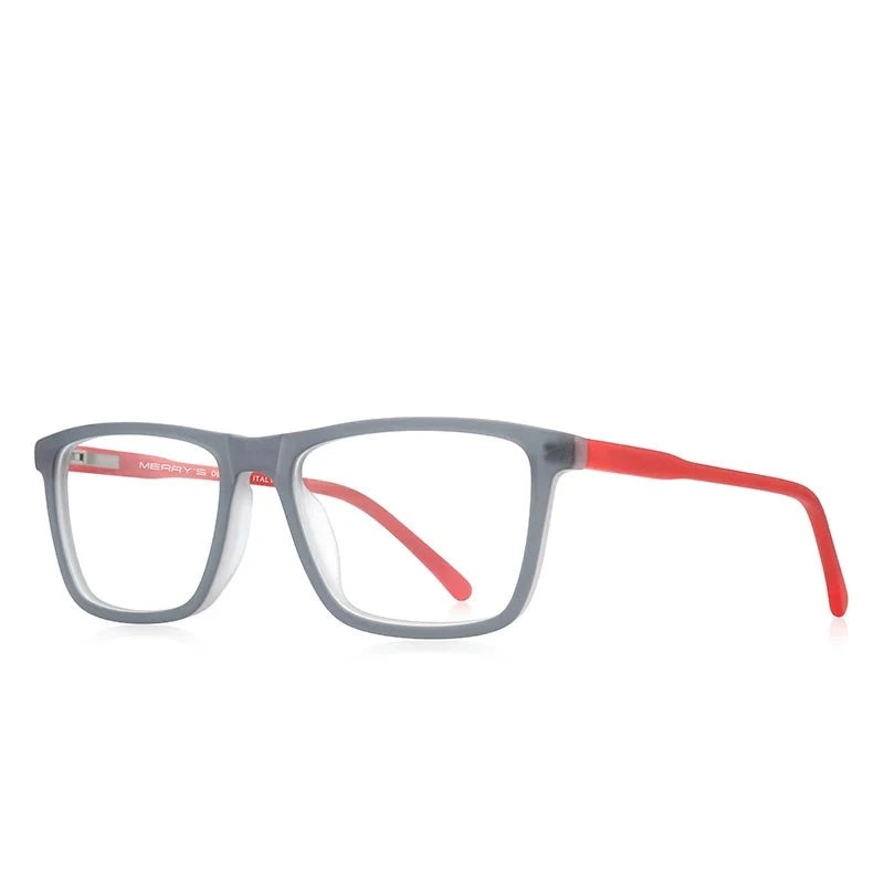 Kid's Acetate Frame Square Shaped Light Blocking Computer Glasses