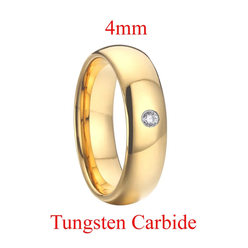 Men's 100% Tungsten Metal Geometric Shaped Trendy Wedding Ring