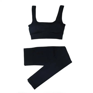 Women's Spandex High Waist Pullover Closure Workout Yoga Suits