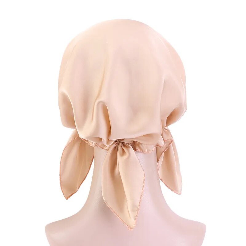 Women's Polyester Head Wrap Solid Pattern Casual Turban Caps