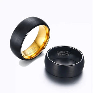 Men's Metal Tungsten Geometric Pattern Trendy Wedding Ring