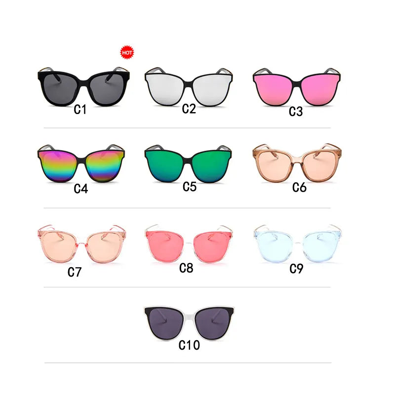 Women's Cat Eye Polycarbonate Frame UV Protection Sunglasses