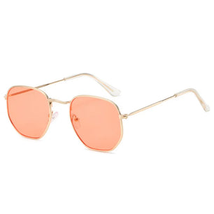 Women's Alloy Frame Polycarbonate Lens Square Shape Sunglasses