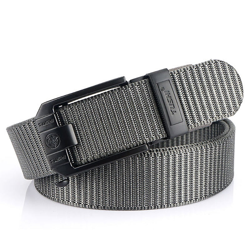 Men's Canvas Buckle Closure Solid Pattern Tactical Military Belts