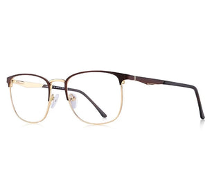 Men's Alloy Frame Full-Rim Square Shaped Trendy Prescription Glasses