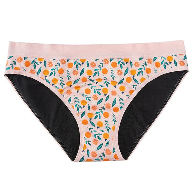 Women's Cotton Breathable Printed Antibacterial Leak-Proof Panties