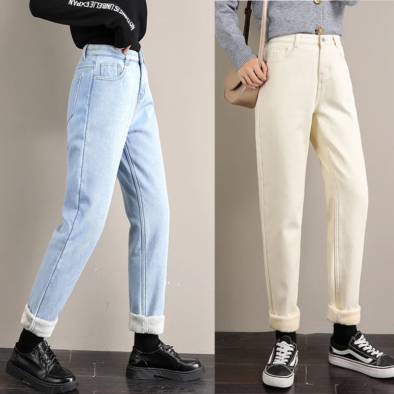 Women's Cotton Zipper Fly Closure Solid Pattern Casual Pants