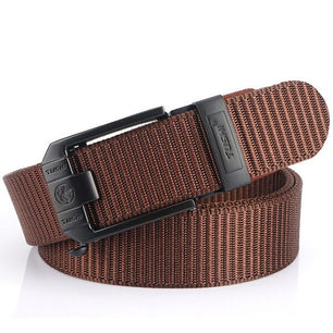 Men's Canvas Buckle Closure Solid Pattern Tactical Military Belts