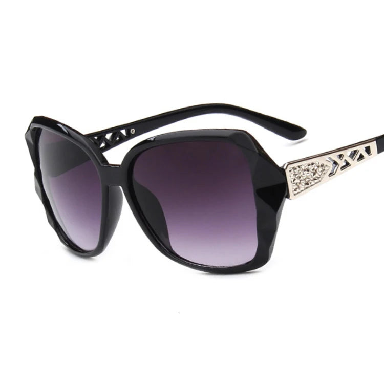 Women's Plastic Frame Acrylic Lens Square Shaped Sunglasses