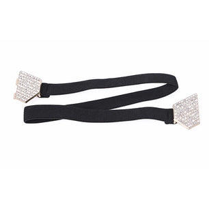 Women's Spandex Buckle Closure Rhinestone Pattern Trendy Belts