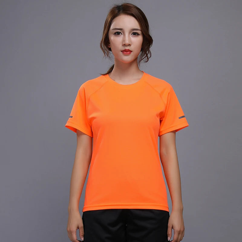 Women's Spandex O-Neck Short Sleeves Breathable Yoga Workout Top