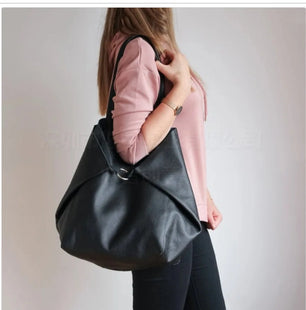 Women's PU Leather Open Closure Solid Pattern Casual Shoulder Bag