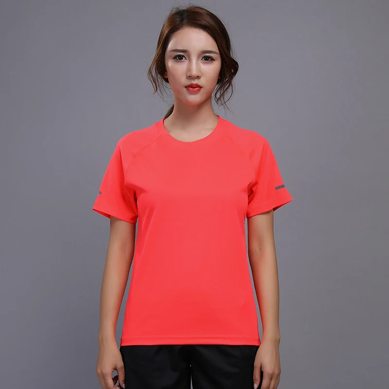 Women's Spandex O-Neck Short Sleeves Breathable Yoga Workout Top