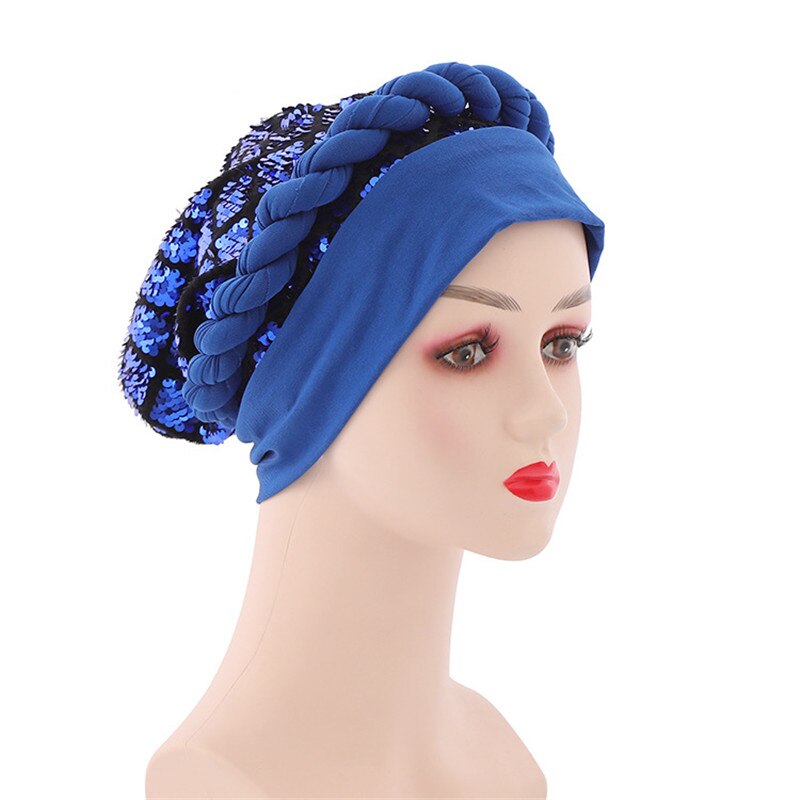 Women's Arabian Polyester Head Wrap Printed Pattern Turban Hijabs