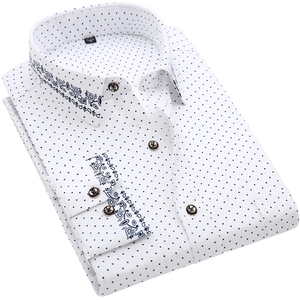 Men's Polyester Turndown Collar Full Sleeve Casual Wear Shirts