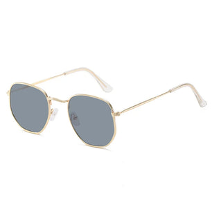 Women's Alloy Frame Polycarbonate Lens Square Shape Sunglasses