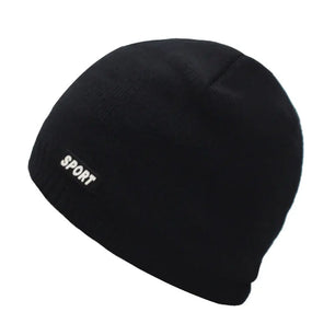 Men's Faux Fur Skullies Beanies Letter Pattern Casual Warm Cap